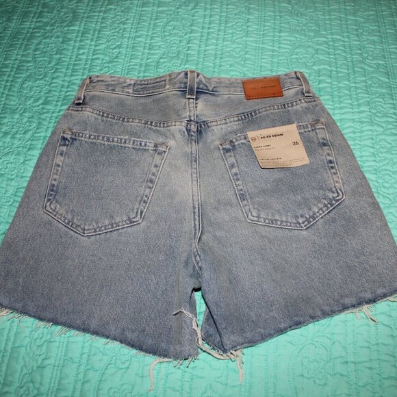 AG-ED Denim Womens Clove High Rise Shorts Baggy Vintage Inspired Size 26  NWT - Picture 2 of 10